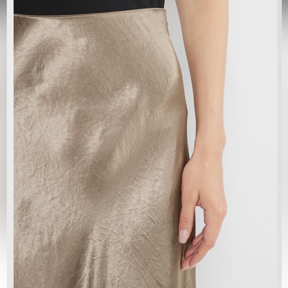 Aritzia Babaton Slip Satin Maxi Skirt in Nomad Taupe - Picture 4 of 10